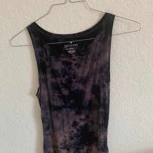 american eagle tie dye tank